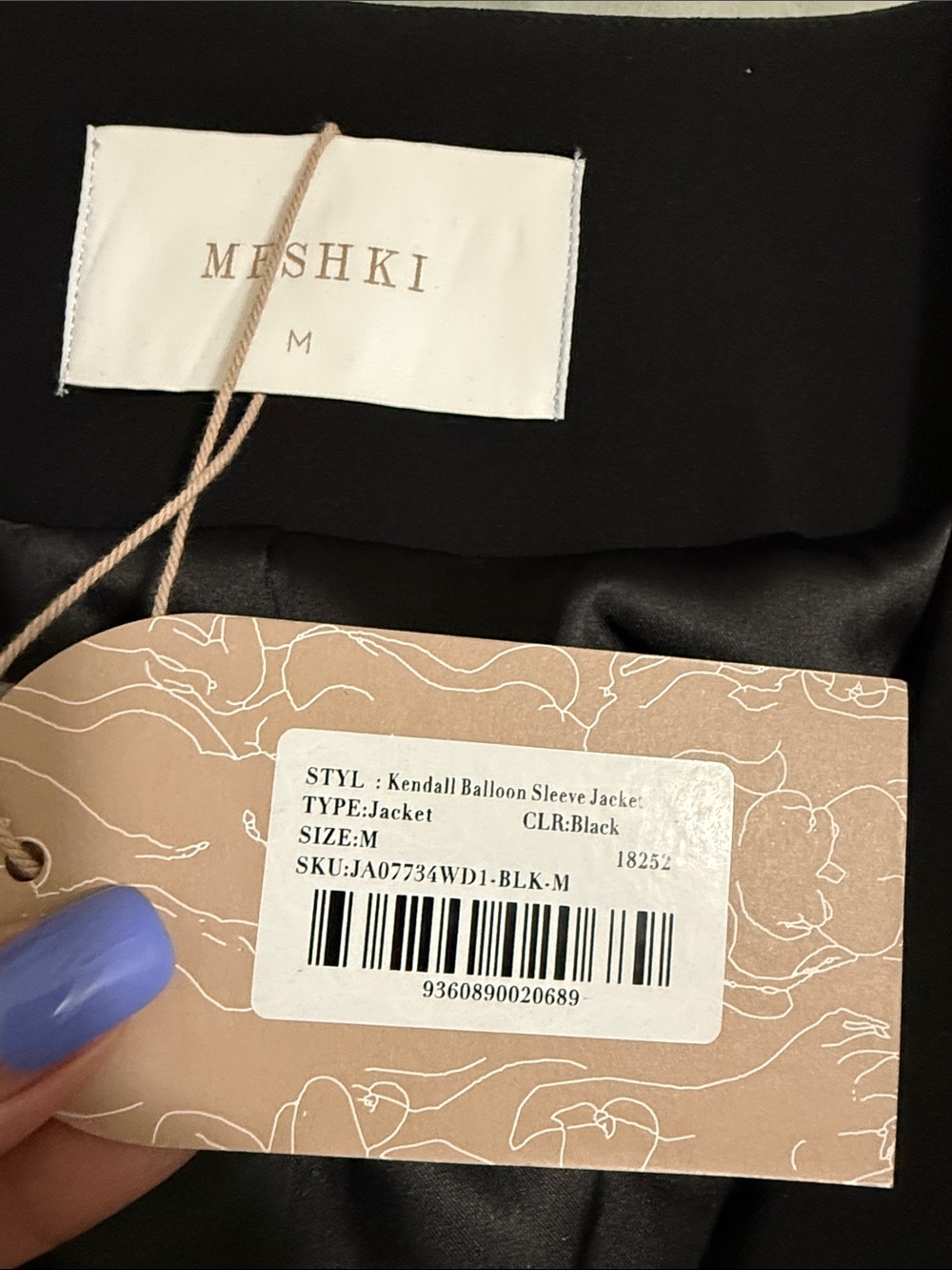 MESHKI Kendall Balloon Sleeve Jacket - Picture 7 of 7